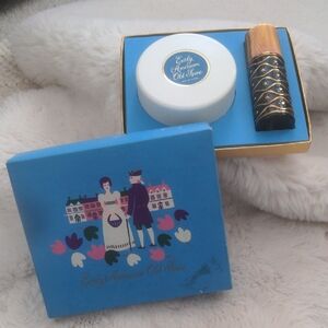 Early American Old Spice Gift Set • Vintage Shulton • Cologne & Dusting Powder